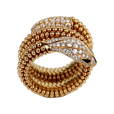 Bulgari Serpenti Viper 0.89ctw Diamond Ring