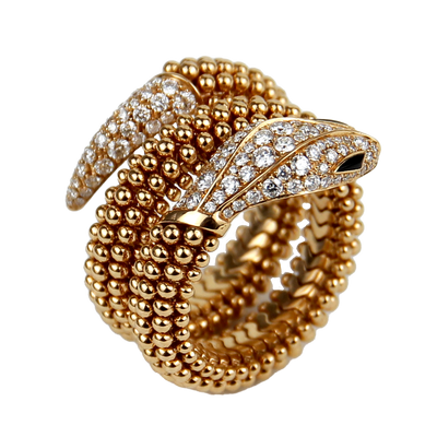 Bulgari Serpenti Viper 0.89ctw Diamond Ring