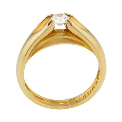 Escada 18K Yellow Gold Diamond Ring 0.31ct. tw