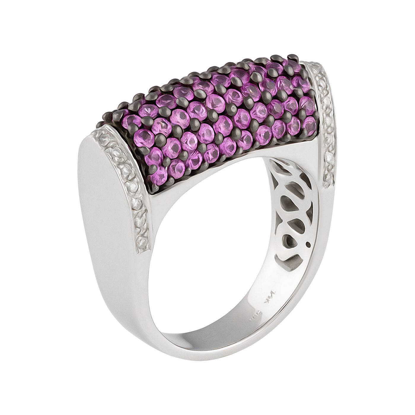 ECJ Collection 14K White Gold Diamond & Sapphire Ring