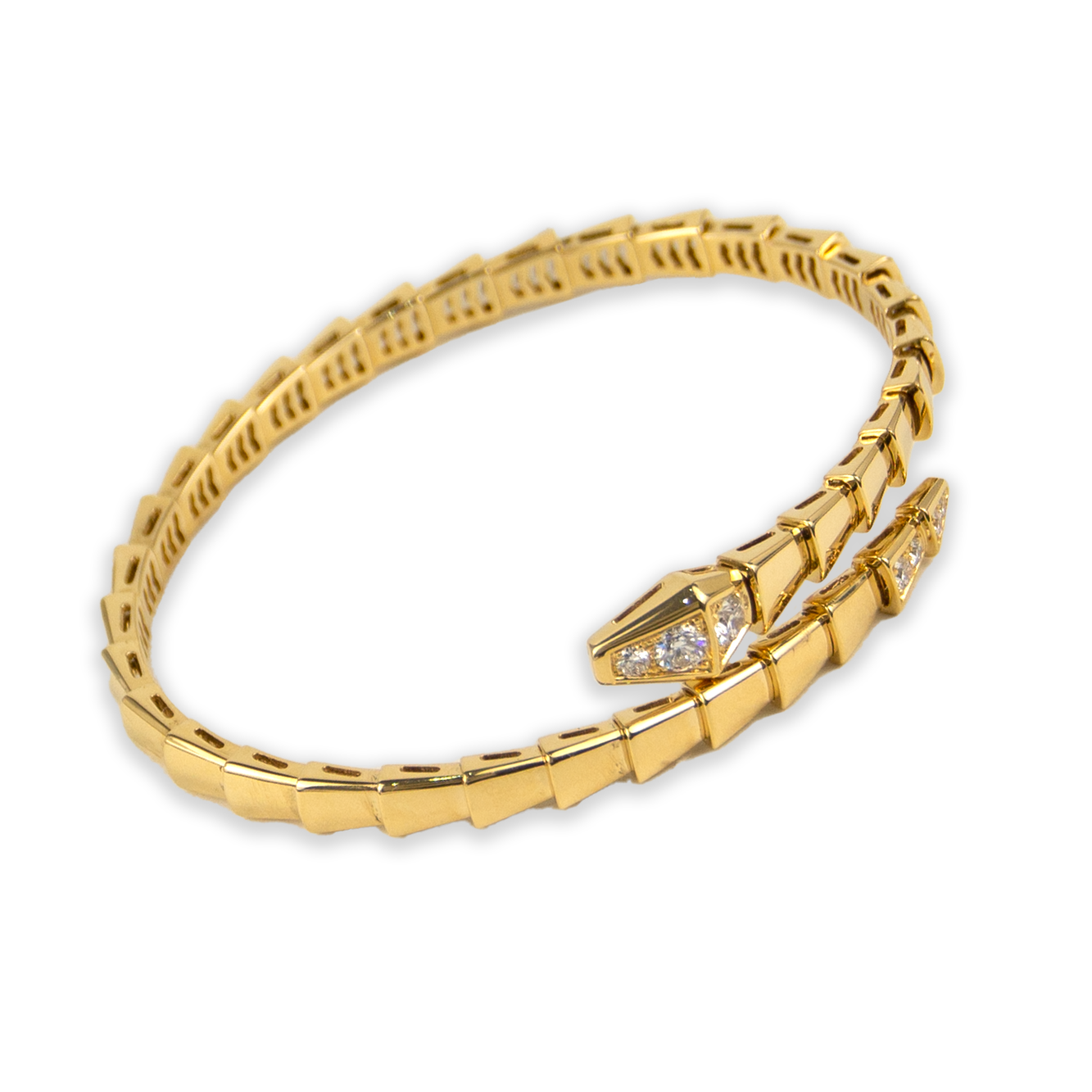 Leo Pizzo 18kt Yellow Gold Snake Diamond Bracelet