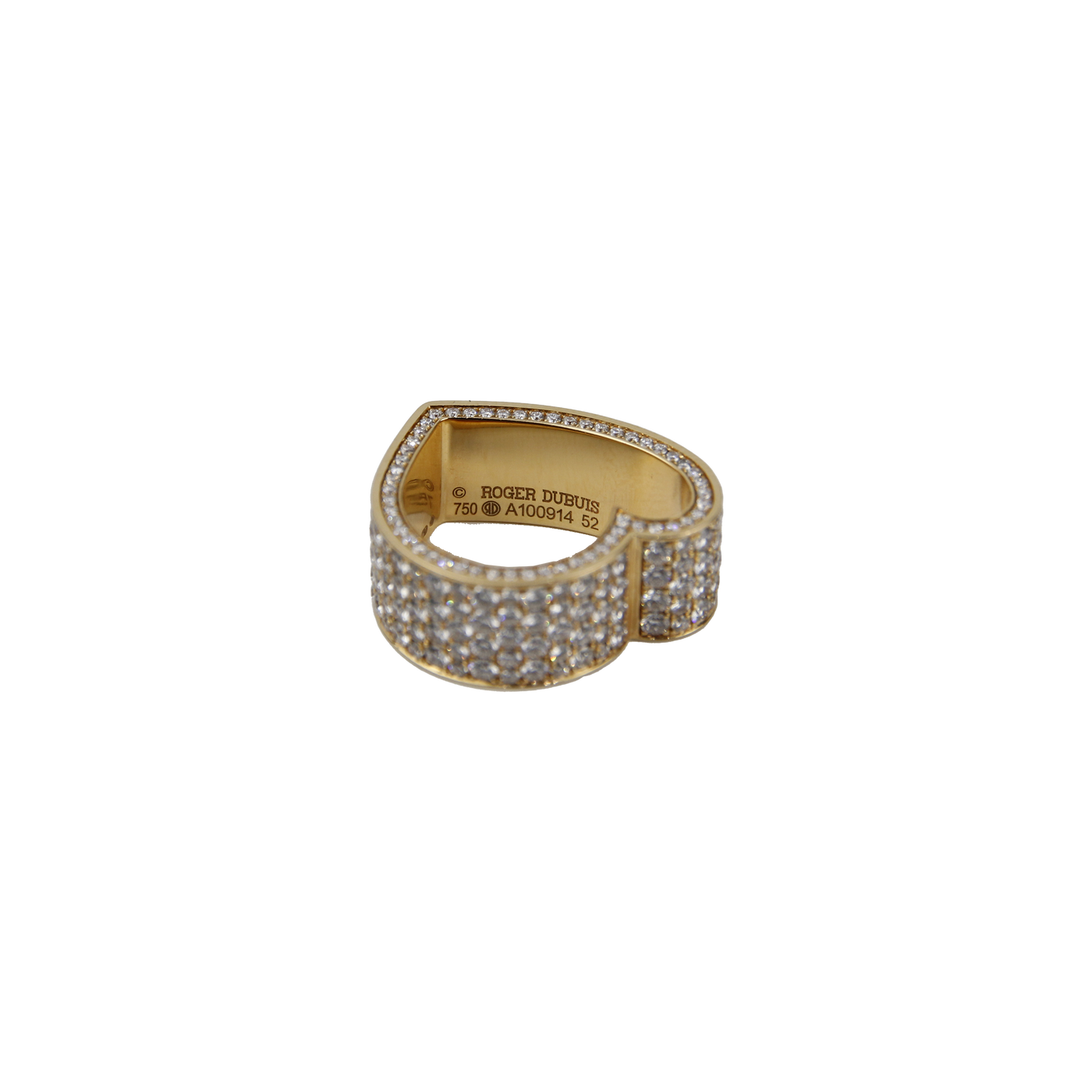 Roger Dubuis 18K Yellow Gold Diamond Heart Ring 5.67ct. tw