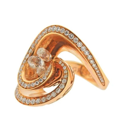 De Grisogono Chiocciolina 2.37 Carat Diamond Gold Ring