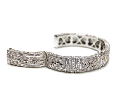 Judith Ripka 18K White Gold Diamond Bracelet