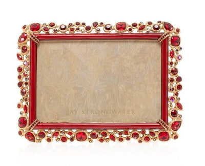 Jay Strongwater Emery Bejeweled 4" x 6" Frame - ecjmiami