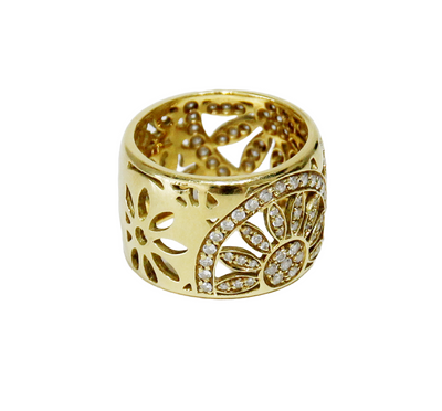 Nouvelle Bague 18K Yellow Gold Diamond Ring