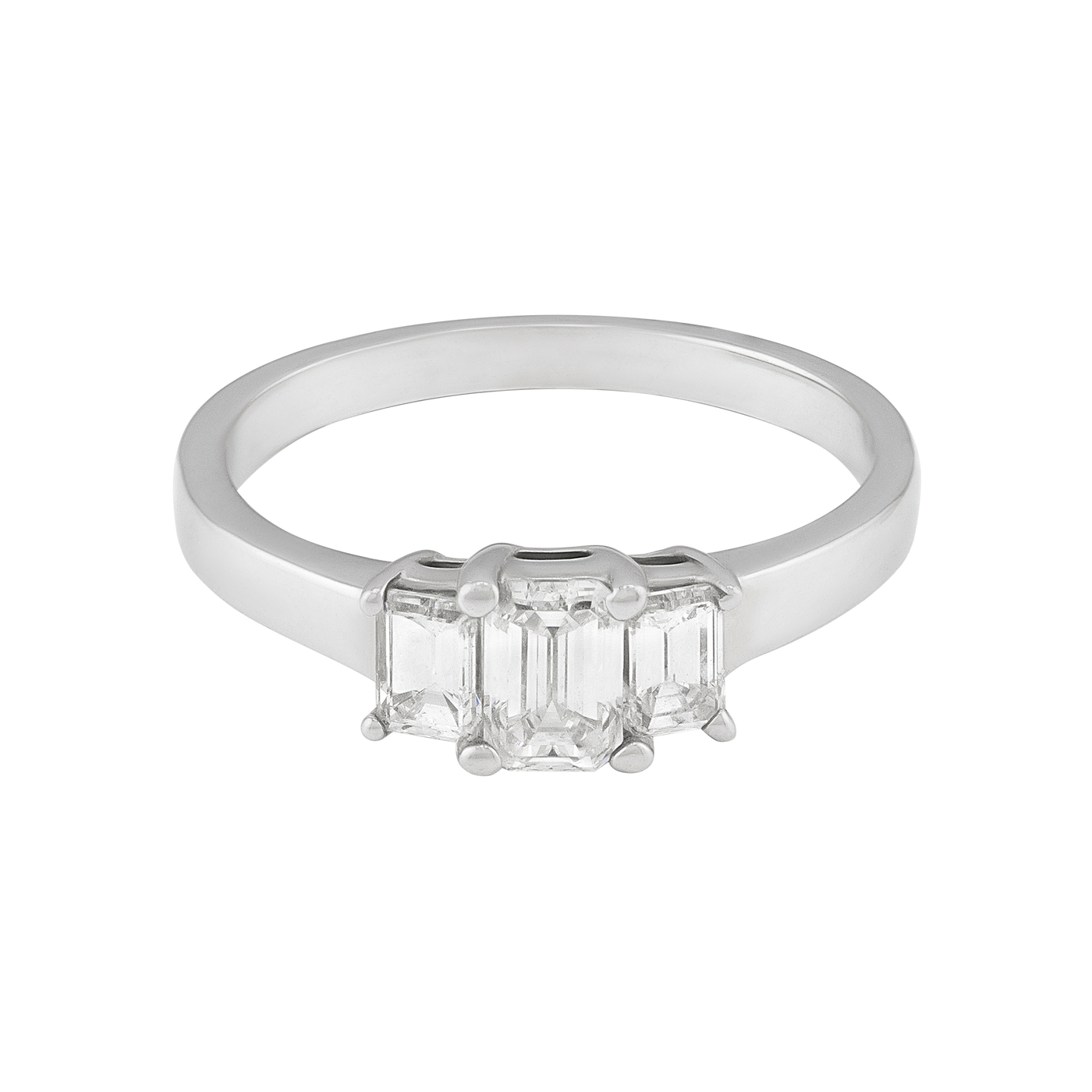 ECJ Collection 18K White Gold Diamond Engagement Ring 1.09ct. tw