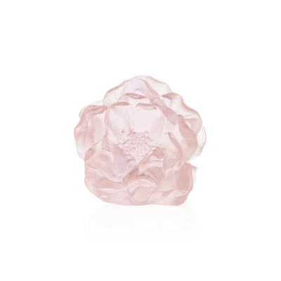 Daum Pink Camellia Decorative Flower, Small