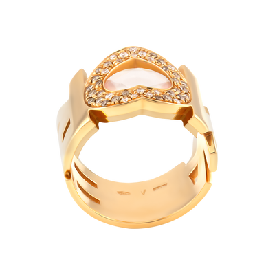 Pasquale Bruni 18K Rose Gold 0.32ctw Diamond "Amore" Ring