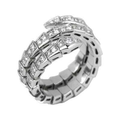 Bulgari Serpenti Viper 1.32ctw Diamond Ring