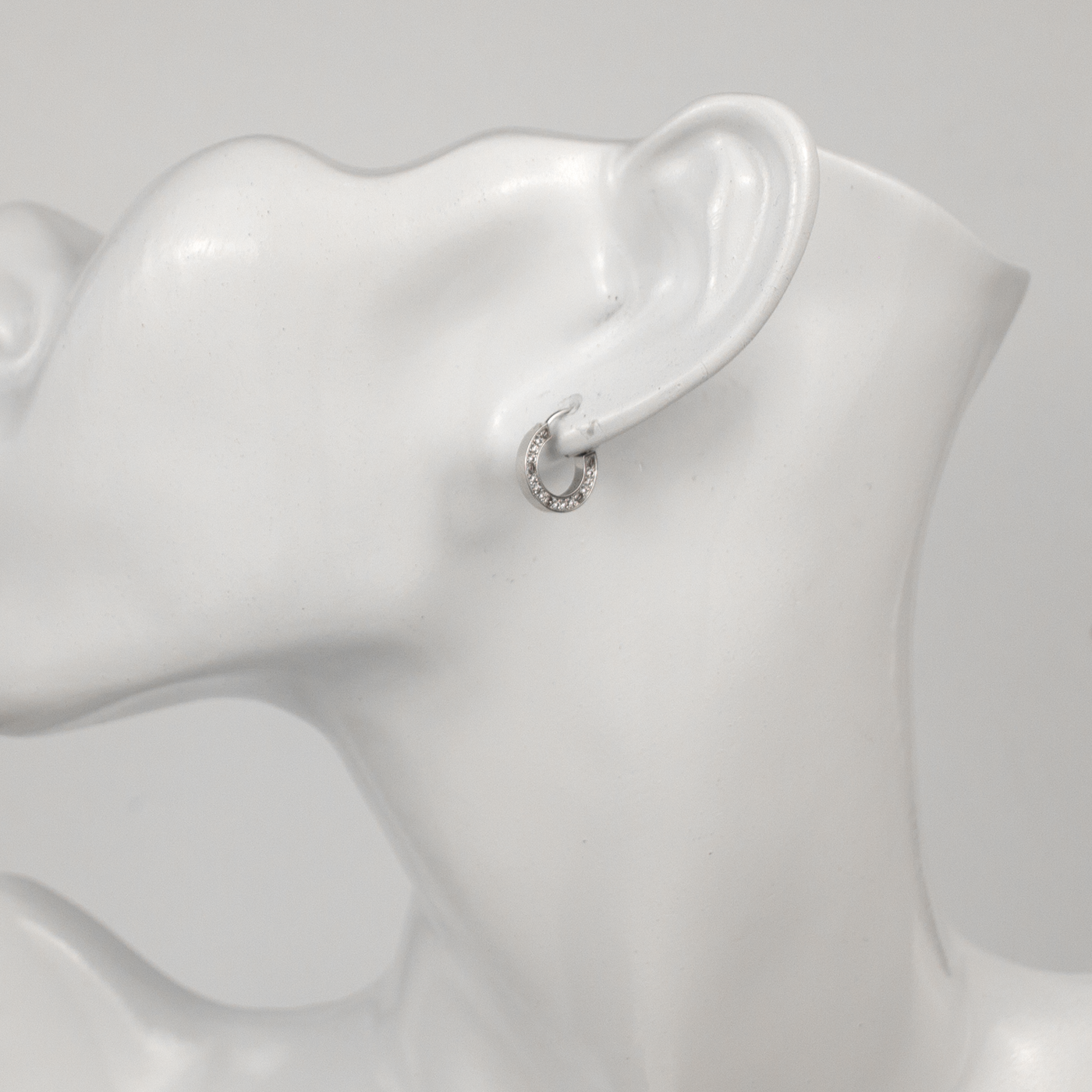 Cartier 18K White Gold Diamond Earring