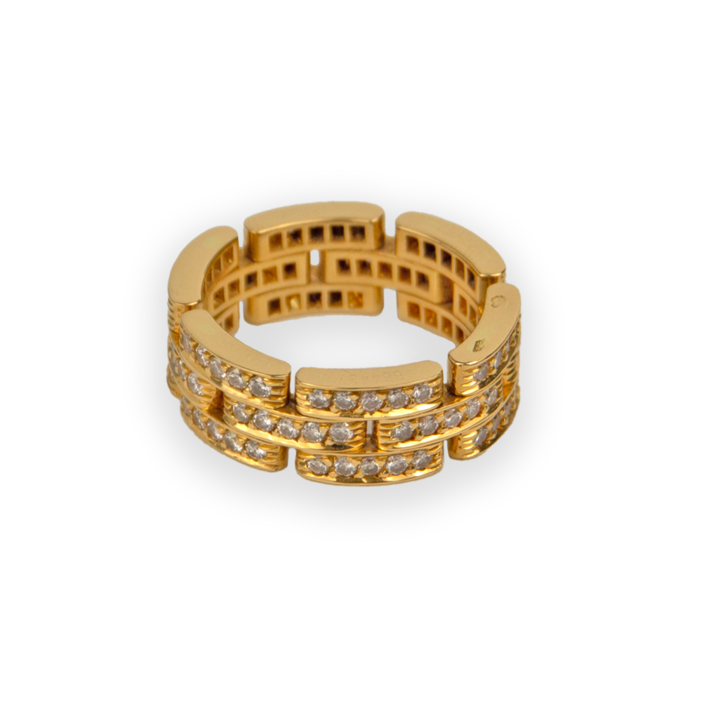 Cartier Mallion Panthe 18K Rose Gold Diamond Ring