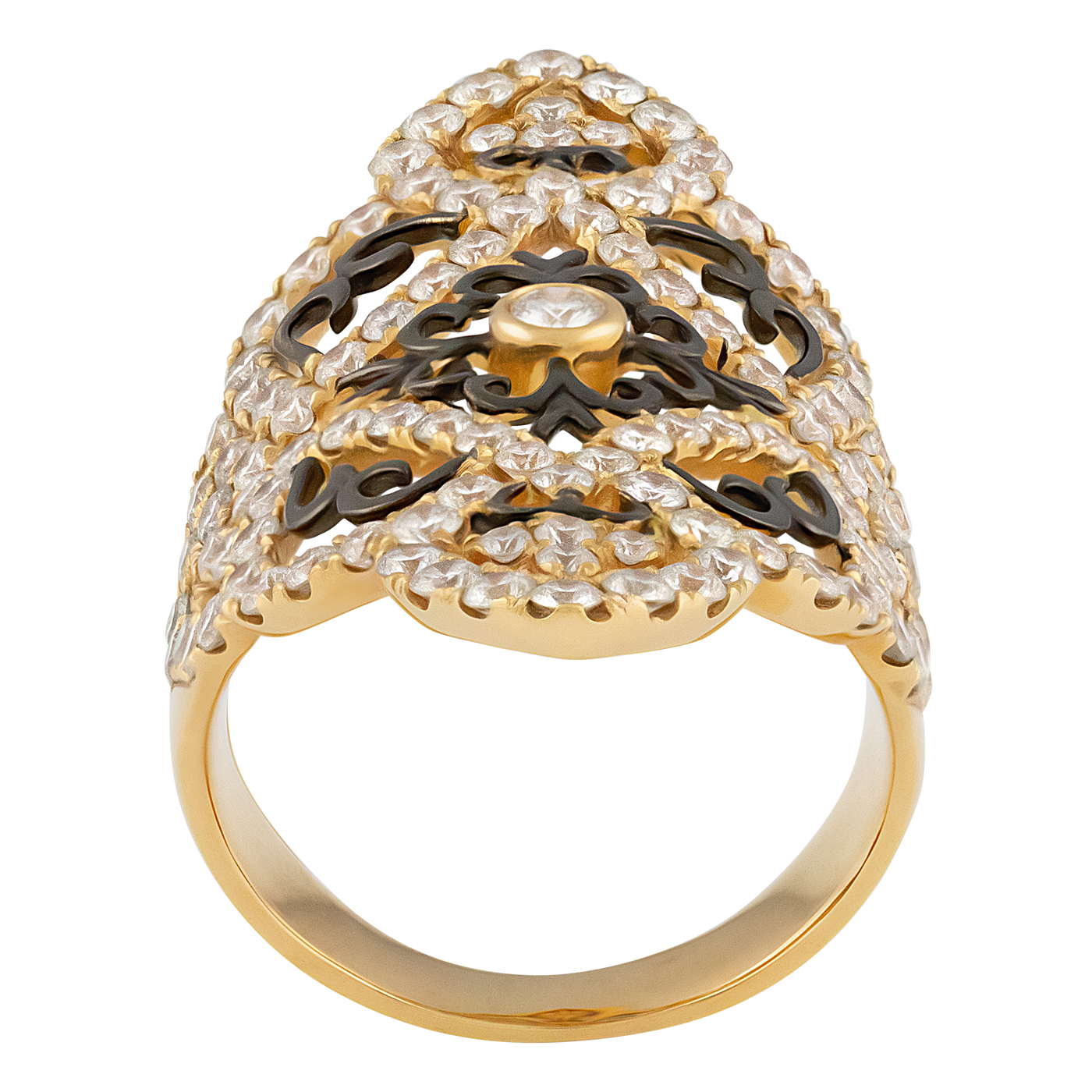 ECJ Collection 18K Rose Gold 2.73ctw Diamond Ring