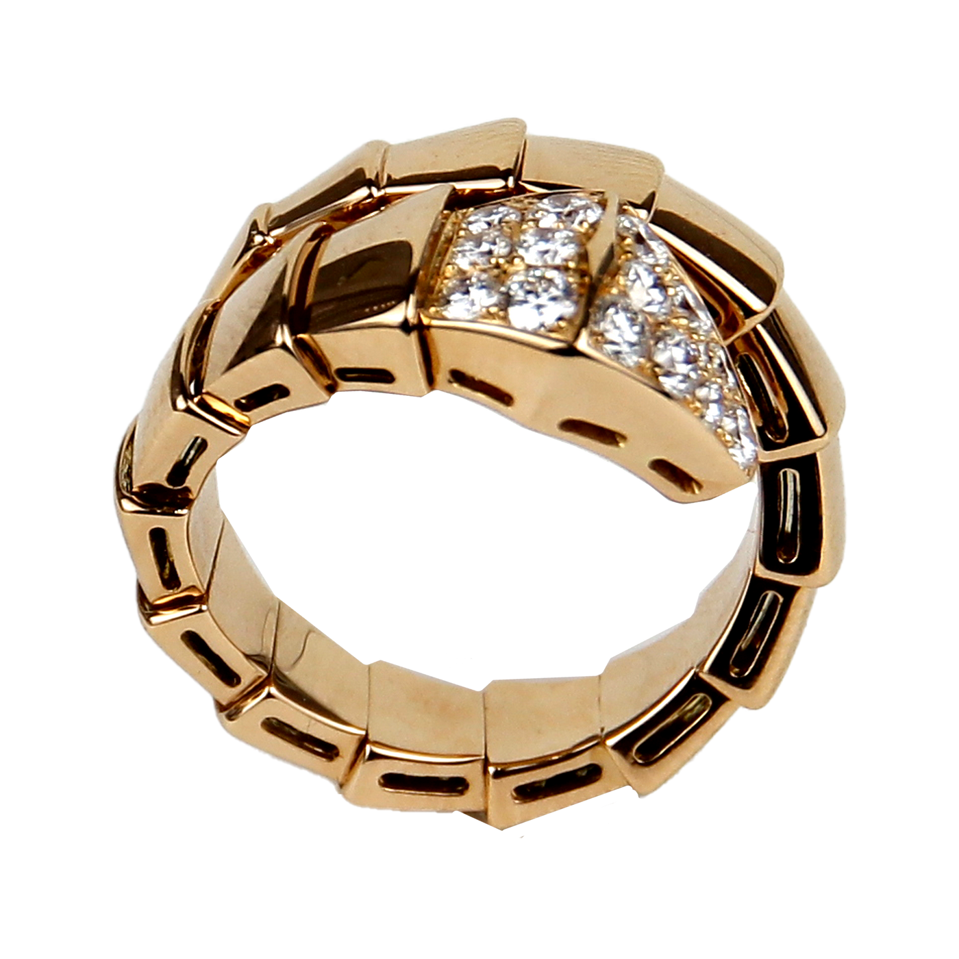 Bulgari Serpenti Viper Diamond Ring – East Coast Jewelry