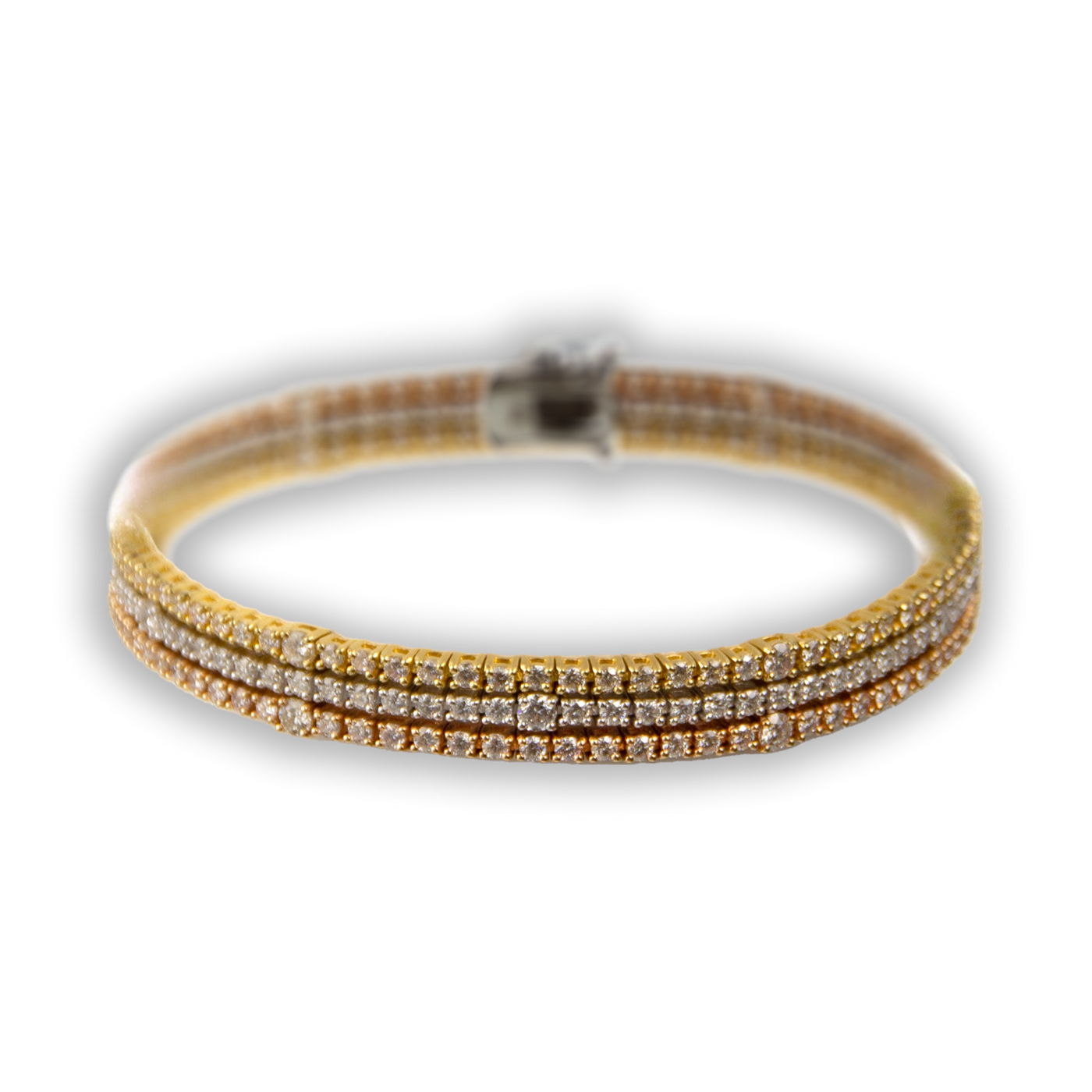 ECJ Collection 18K Gold 5.15ctw Diamond Bracelet