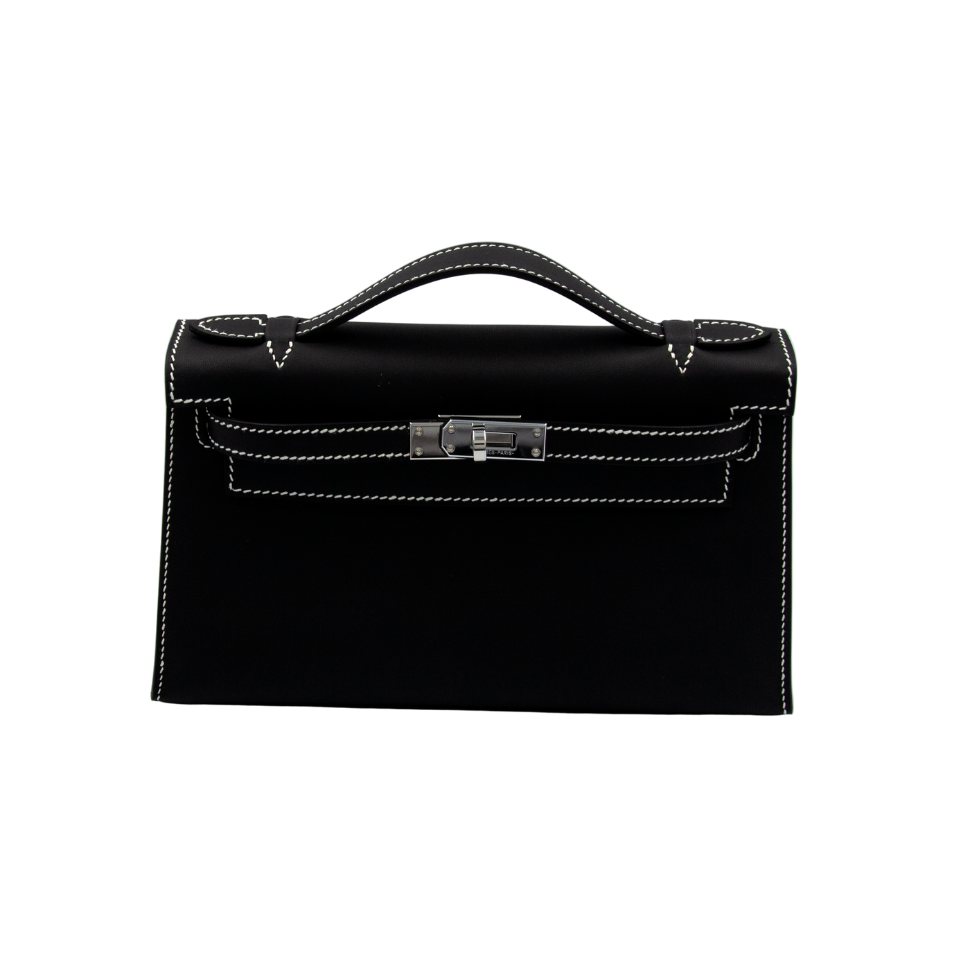 Hermes 2025 Kelly Mini Pochette Veau Swift Perso 00 with Palladium Hardware