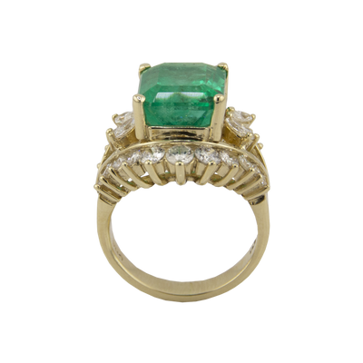 7.11-Carat Colombian Emerald Ring