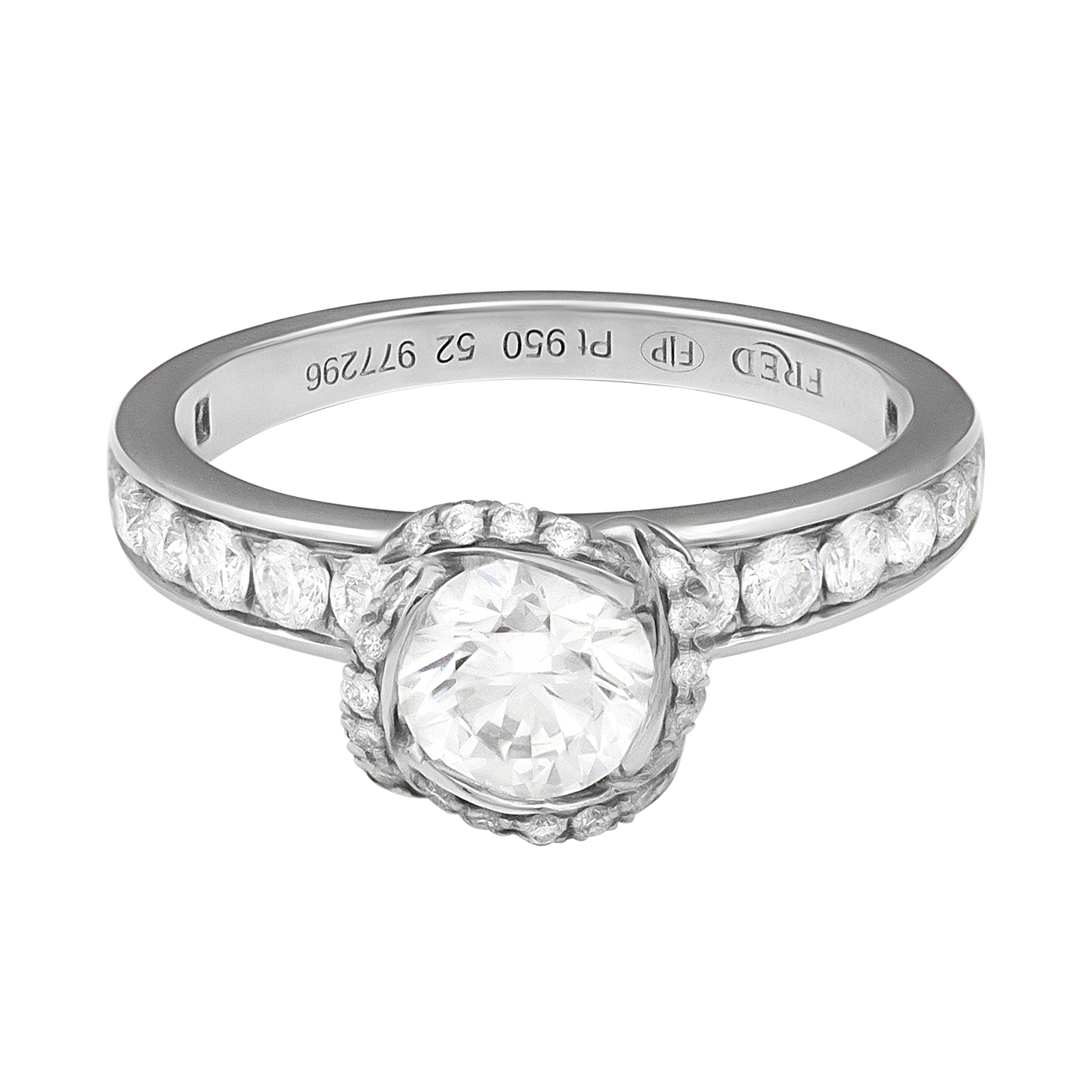 Fred of Paris Platinum GIA 0.71ct Diamond Ring