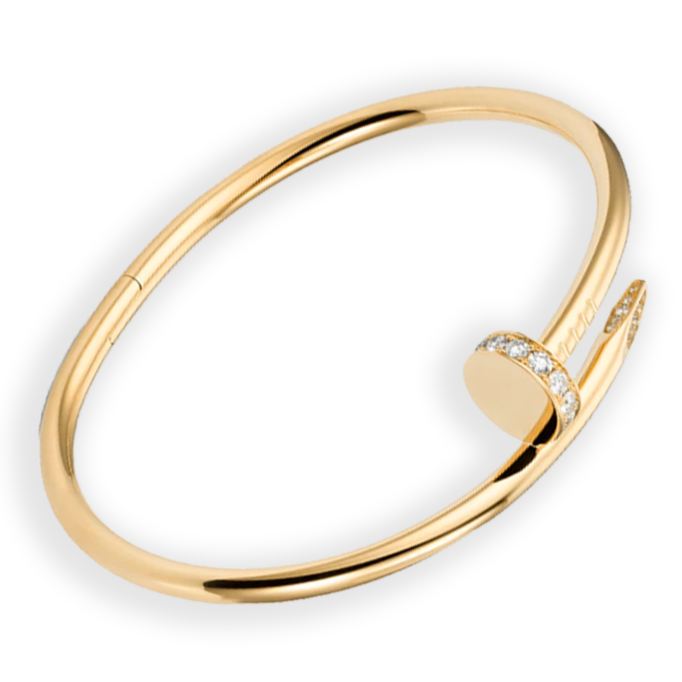 Cartier Juste Un Clou Diamond Bracelet 18K Yellow Gold
