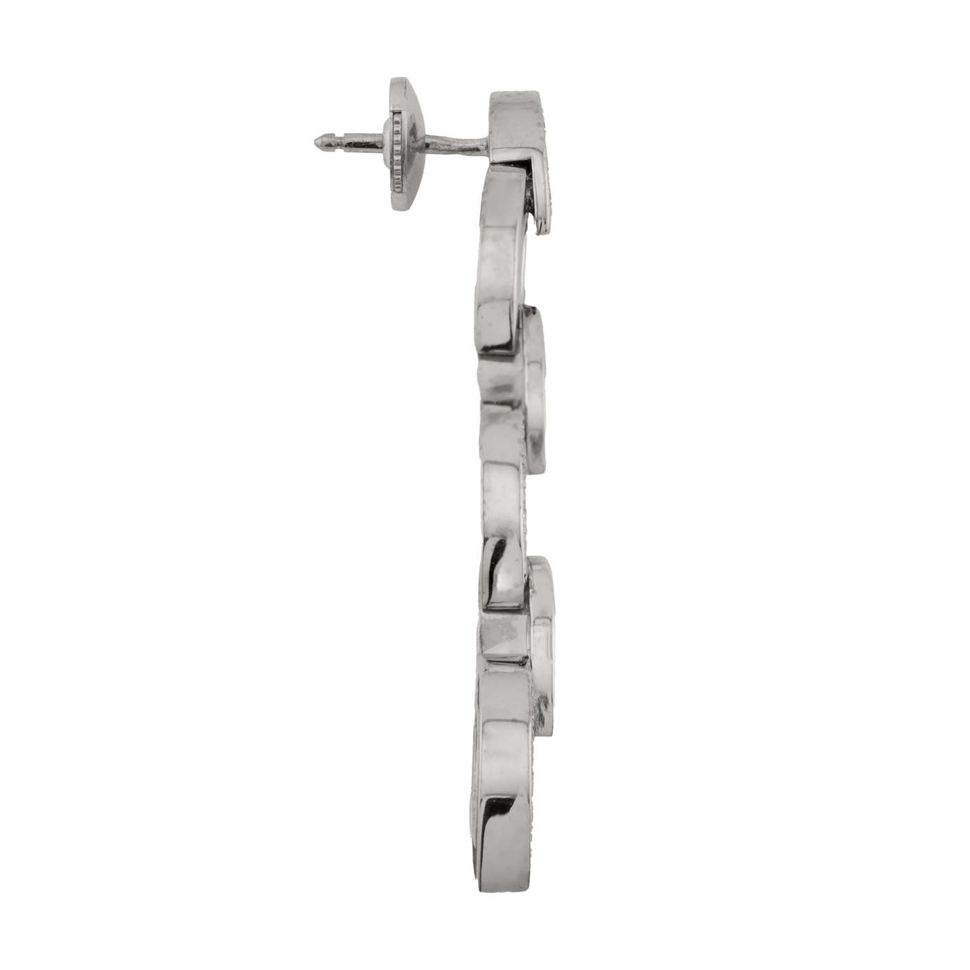 Cartier 18K White Gold "Diadea" Diamond Drop Earrings