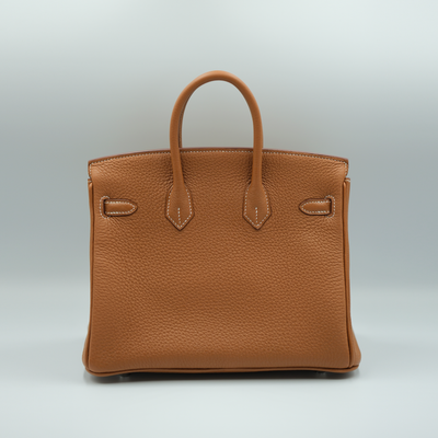 Hermes 2025 Birkin 25 Gold Togo with Palladium Hardware