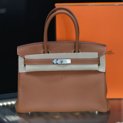 Hermes 2020 Birkin 30 Gold Togo with Palladium Hardware