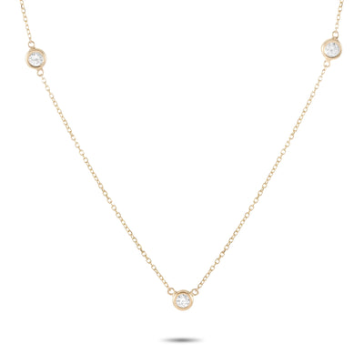 14K Yellow Gold 0.25ct Diamond Necklace