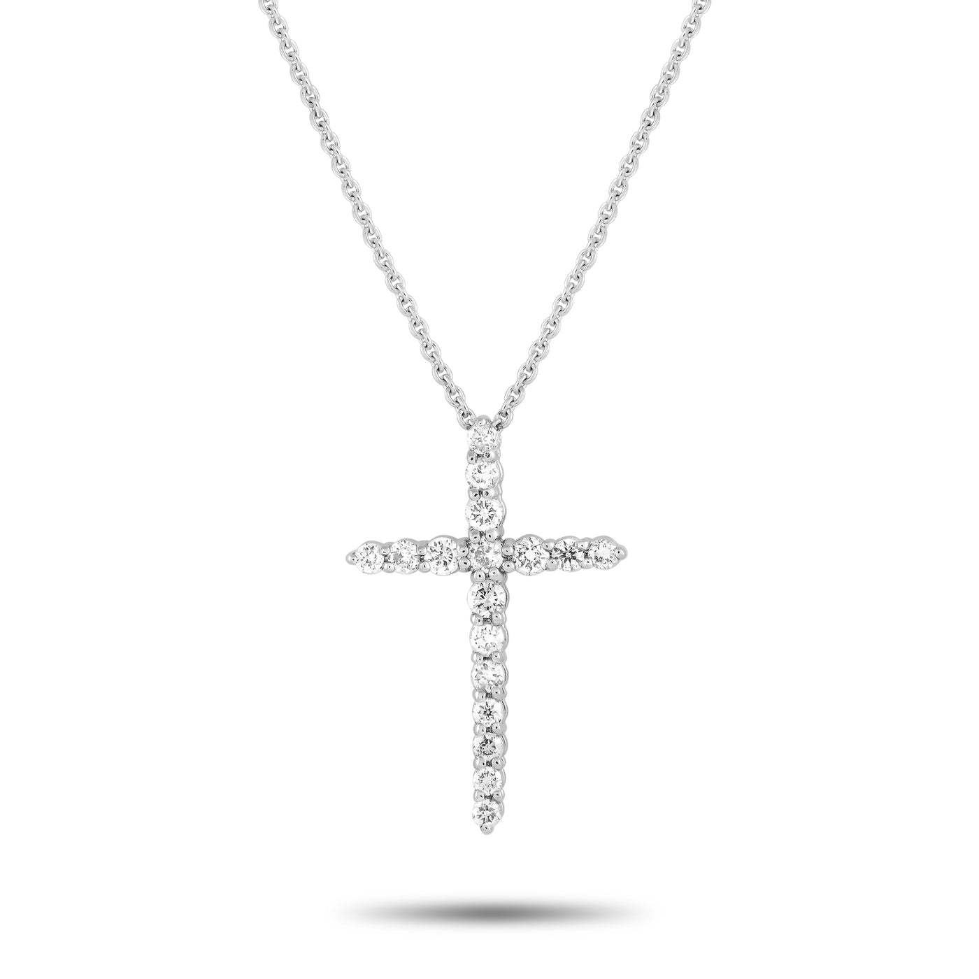 Platinum 0.25ct Diamond Everyday Cross Necklace