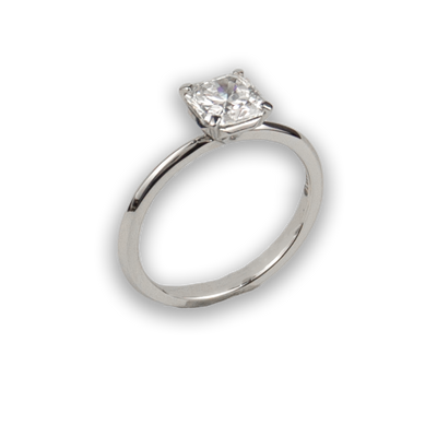 Tiffany & Co. Platinum GIA Diamond Ring