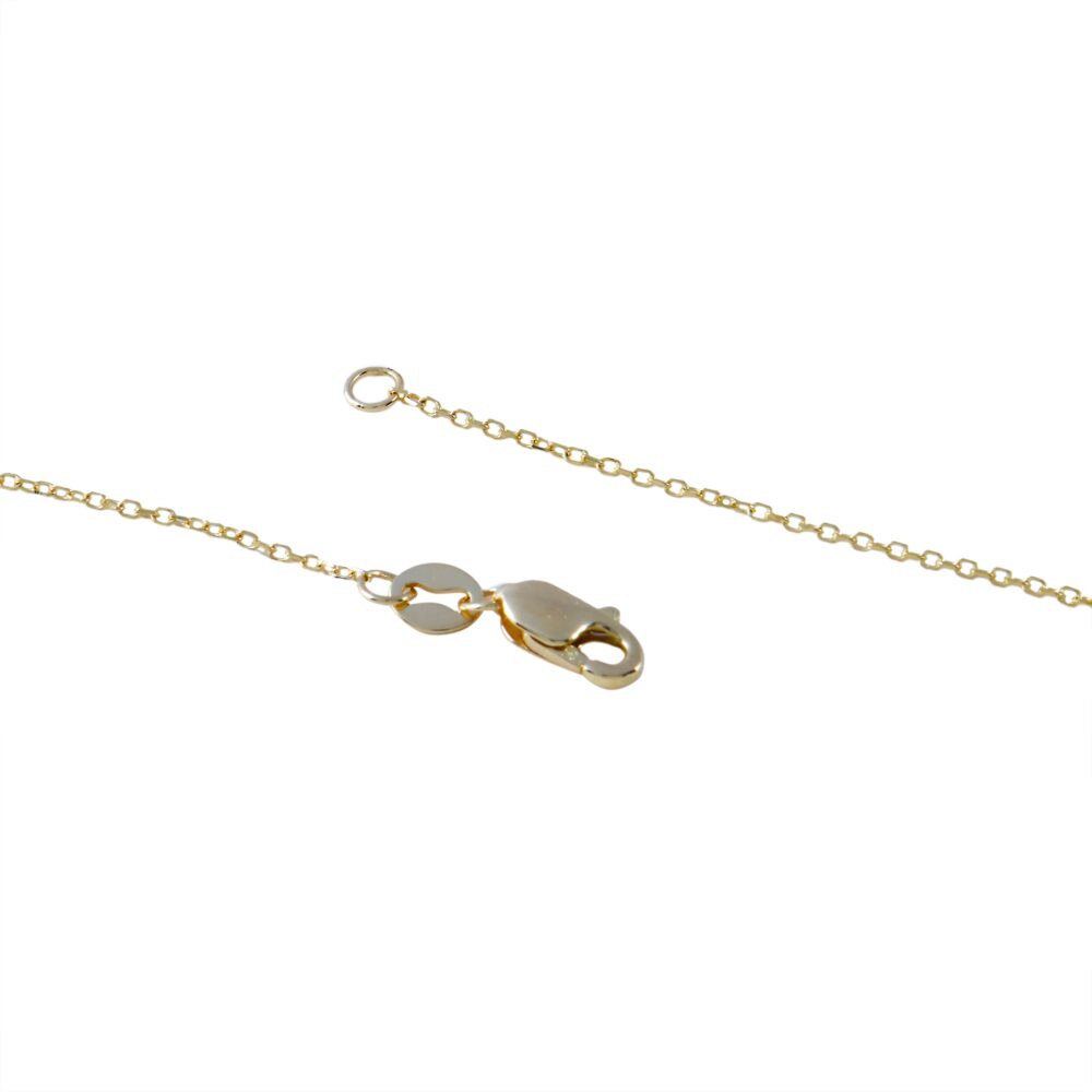 14K Yellow Gold 0.10 ct Diamond Love Pendant Necklace