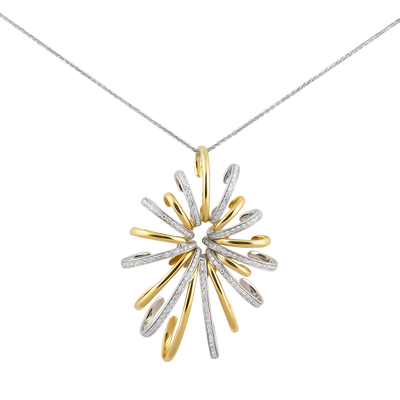 IO SI 18K White & Yellow Gold 2.49ctw Diamond Necklace