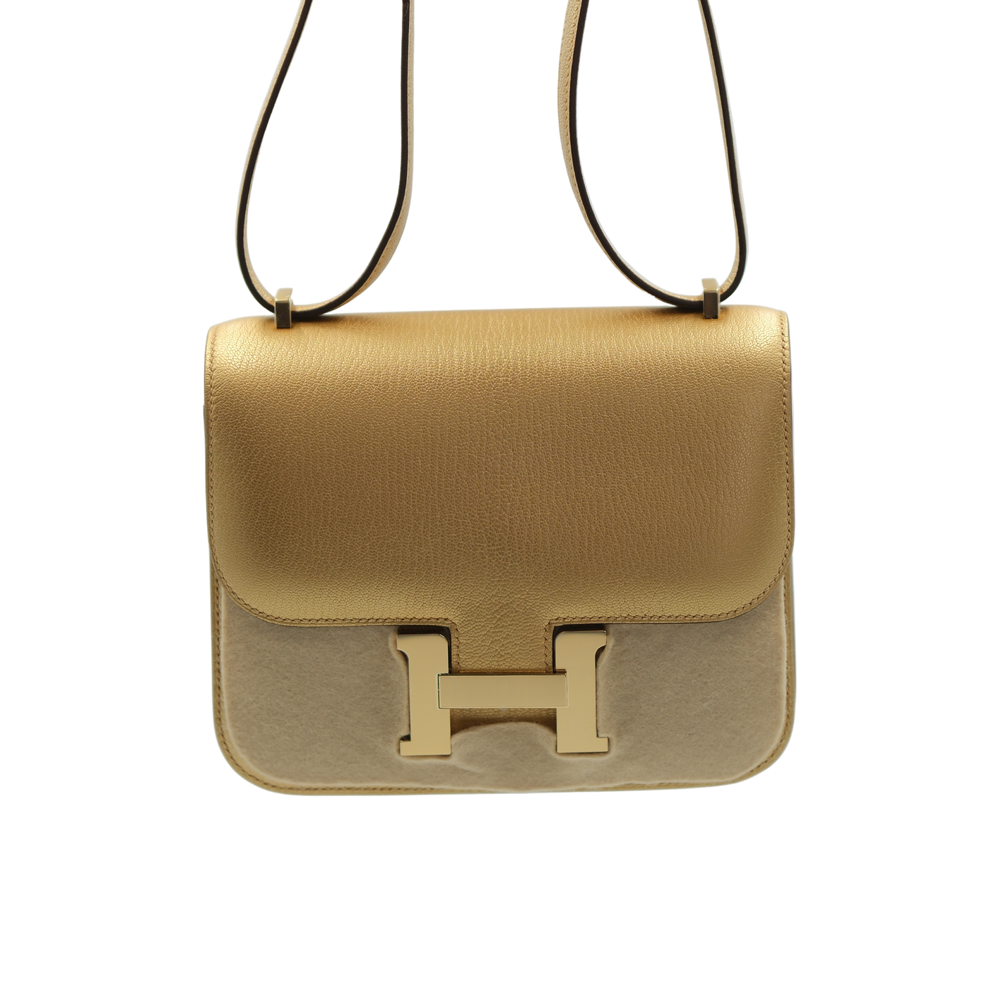 Hermes 2025 Constance 18 Dore Chevre Chamkilight Permabrass Hardware