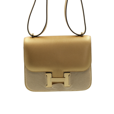 Hermes 2025 Constance 18 Dore Chevre Chamkilight Permabrass Hardware