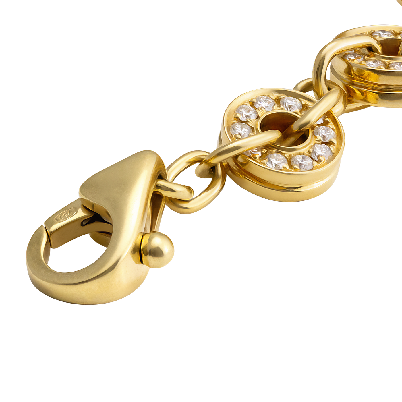 Bulgari Astrale Amethyst Tourmaline Peridot Topaz Diamond Gold Bracelet