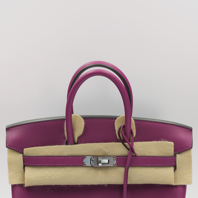 Hermes 2020 Birkin 25 Anemone Swift Retourne with Palladium Hardware