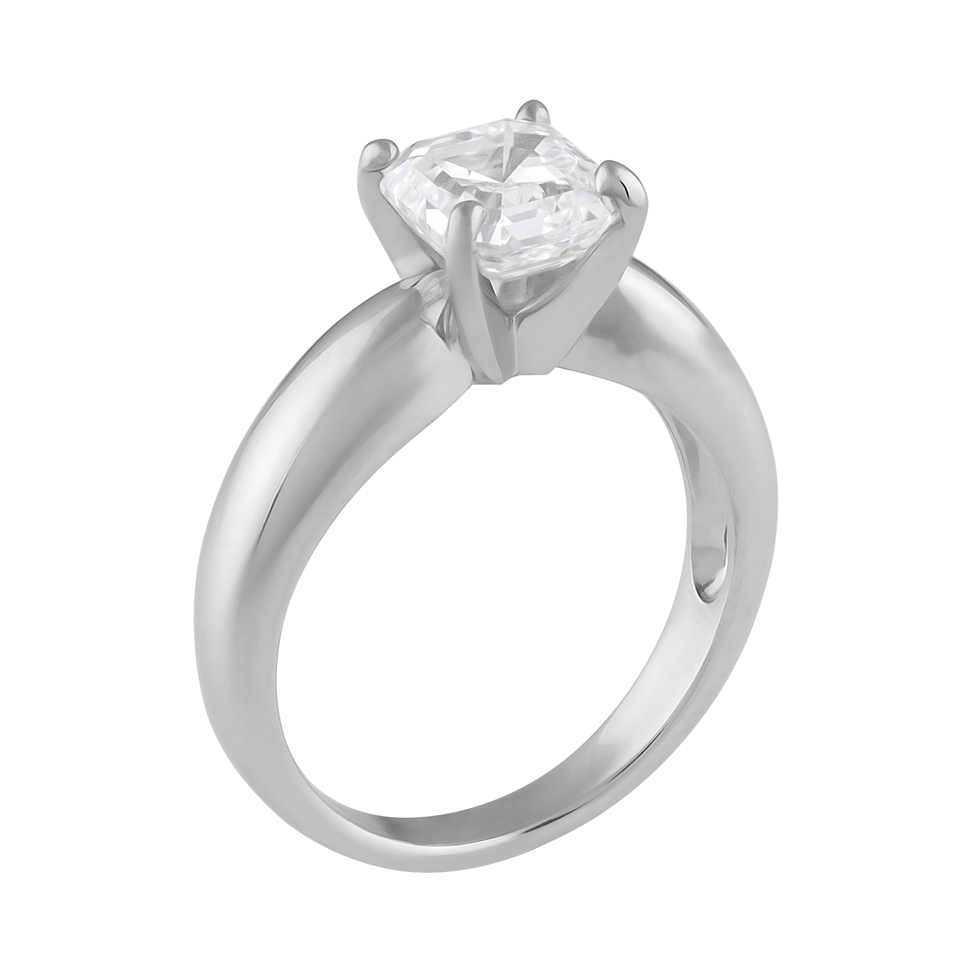 ECJ Collection 18K White Gold GIA Diamond Engagement Ring 2.01ct. tw