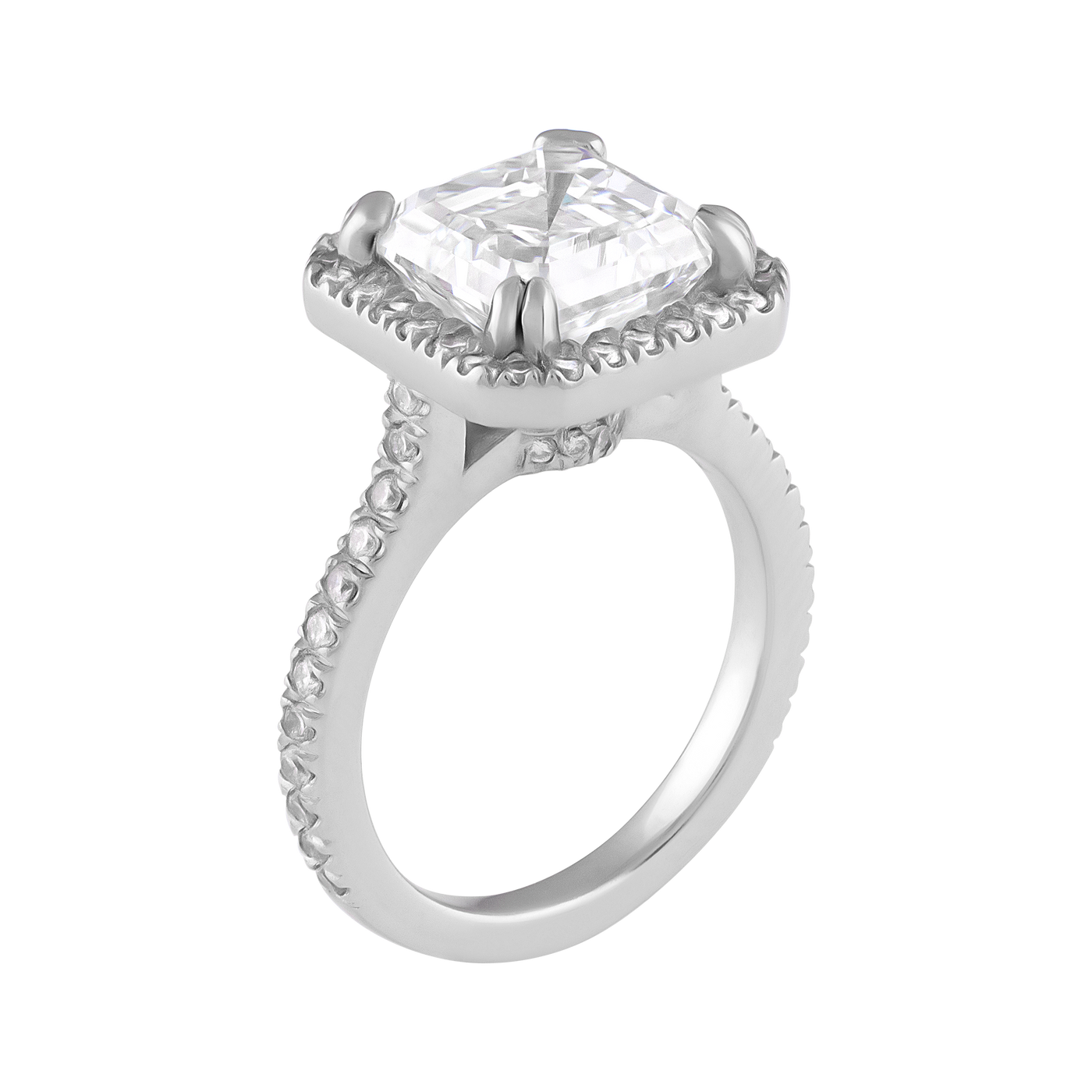 ECJ Collection Platinum GIA Diamond Ring 4.02ct.