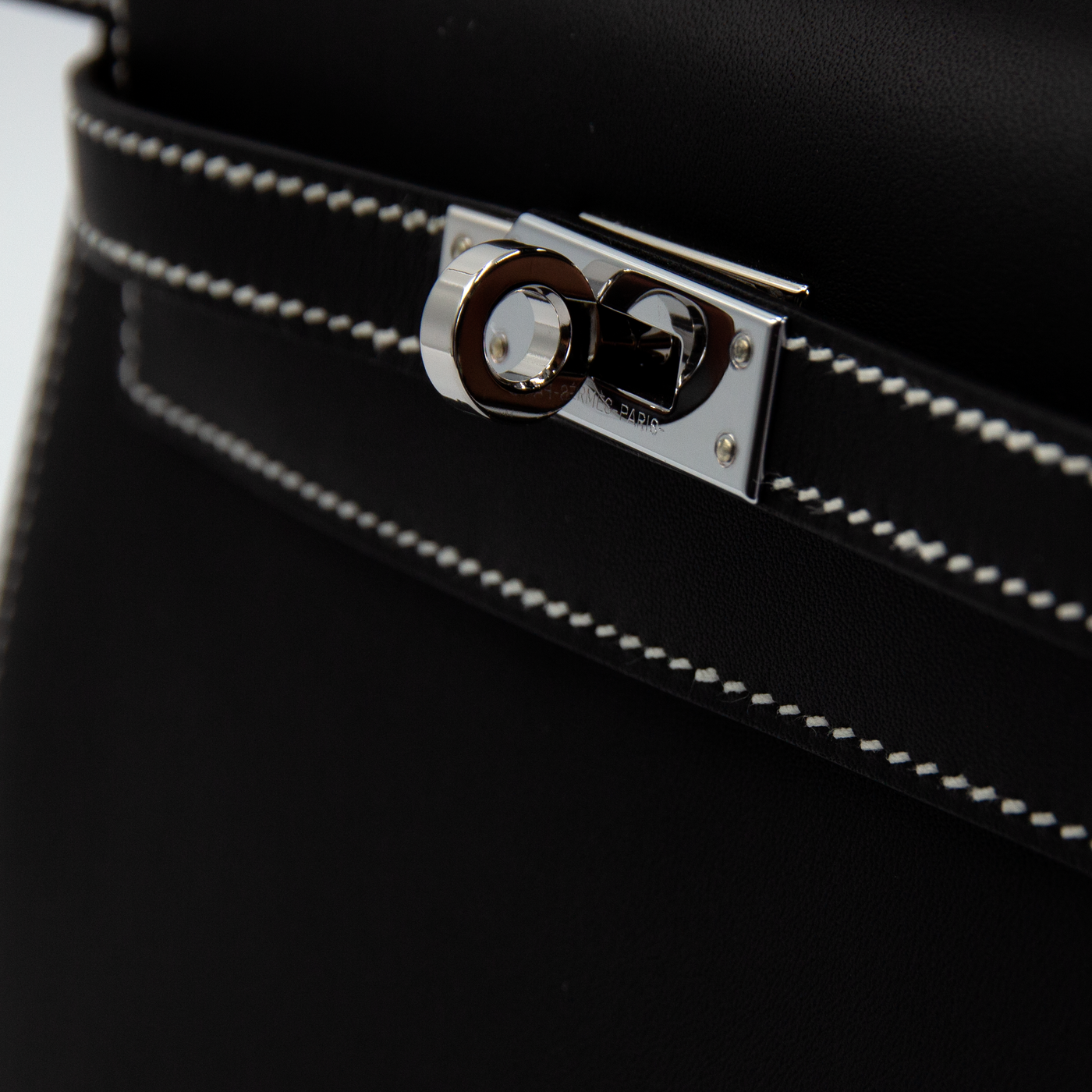 Hermes 2025 Kelly Mini Pochette Veau Swift Perso 00 with Palladium Hardware