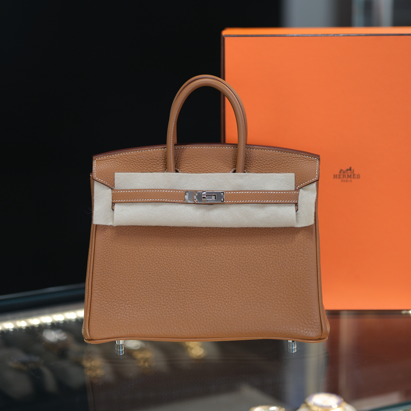 Hermes 2025 Birkin 25 Gold Togo with Palladium Hardware