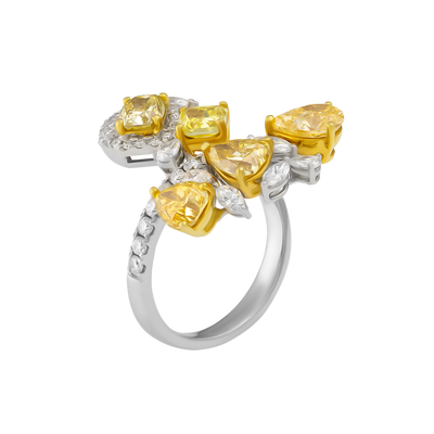 ECJ Collection 18K White Gold & 18K Yellow Gold GIA Diamond Ring