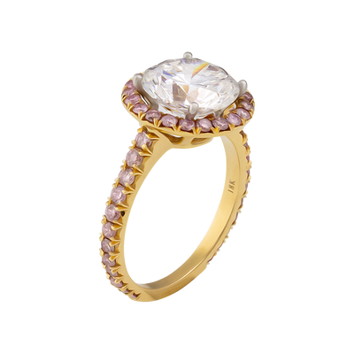 ECJ Collection 18K Rose Gold GIA Diamond Ring