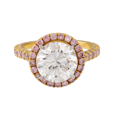 ECJ Collection 18K Rose Gold GIA Diamond Ring