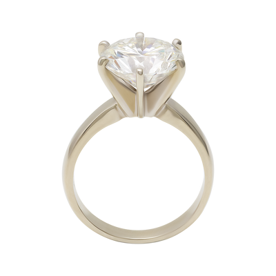 ECJ Collection 14K White Gold GIA Diamond Engagement Ring 4.32ct. tw