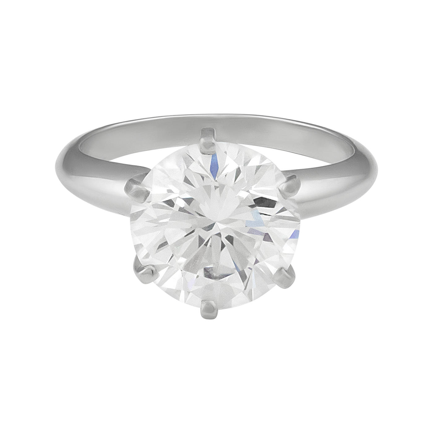 ECJ Collection Platinum GIA Diamond Engagement Ring 3.41ct. tw