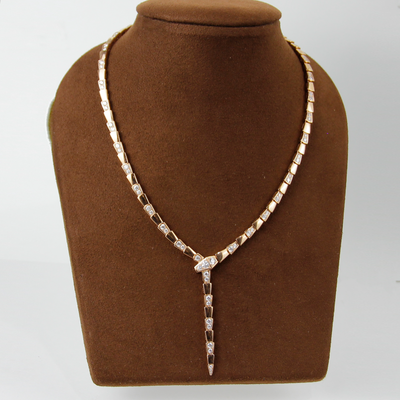 Bulgari Serpenti 4.41ctw Diamond Necklace