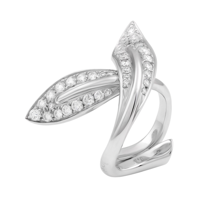 IO SI 18K White Gold 1.55ctw Diamond Ring