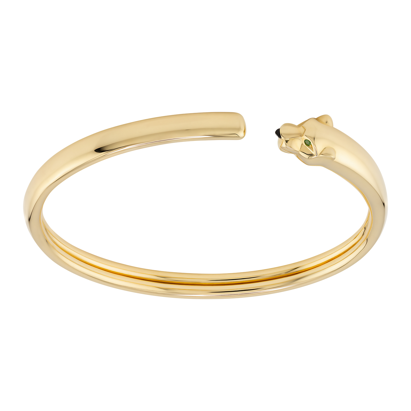 Cartier 18K Yellow Gold Peridot Panthere Bracelet