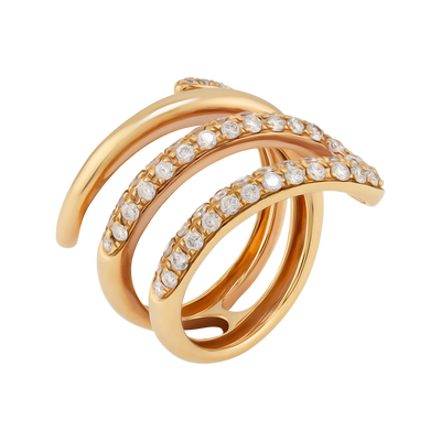 ECJ Collection 18K Rose Gold Diamond Ring
