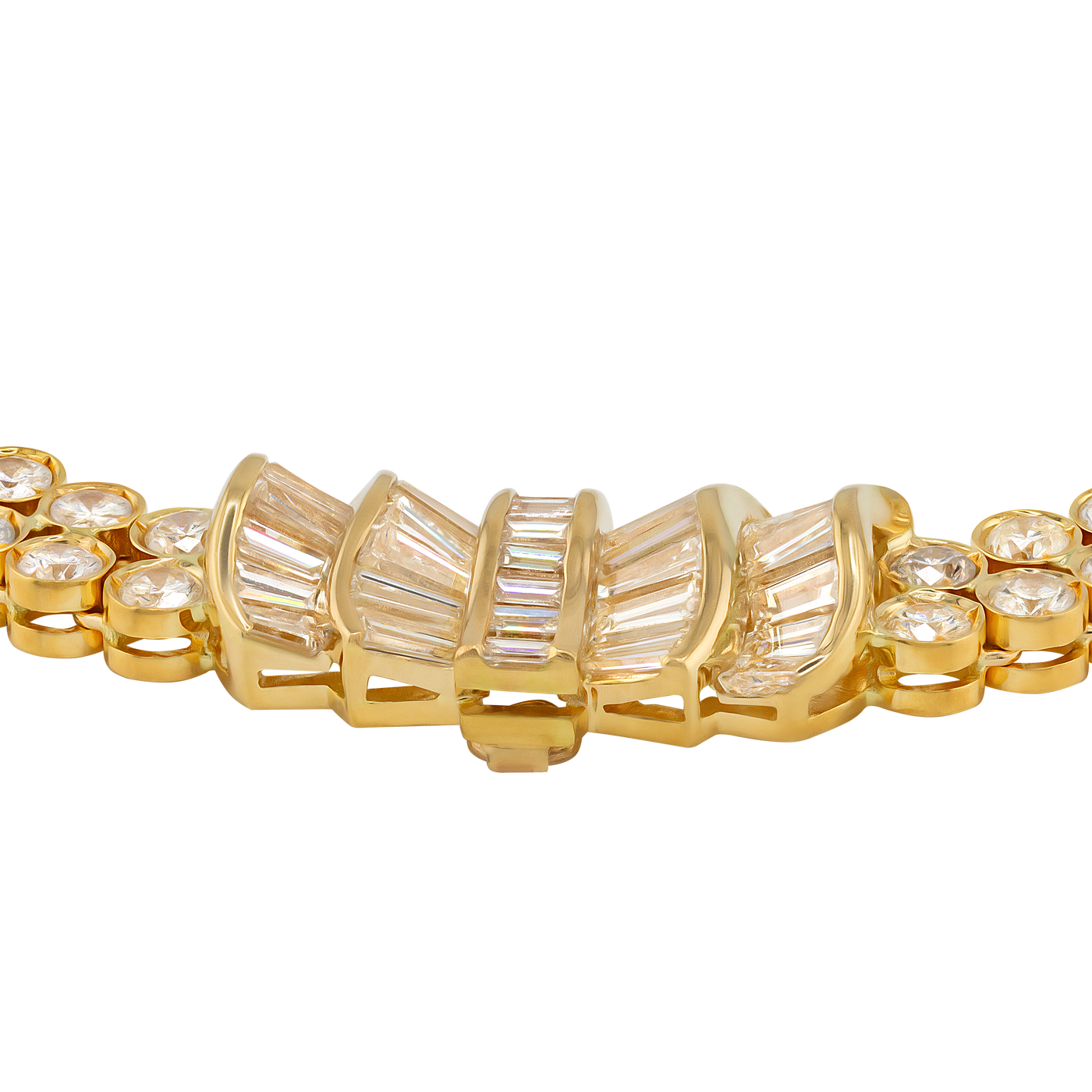 ECJ Collection 18K Yellow Gold Diamond Necklace