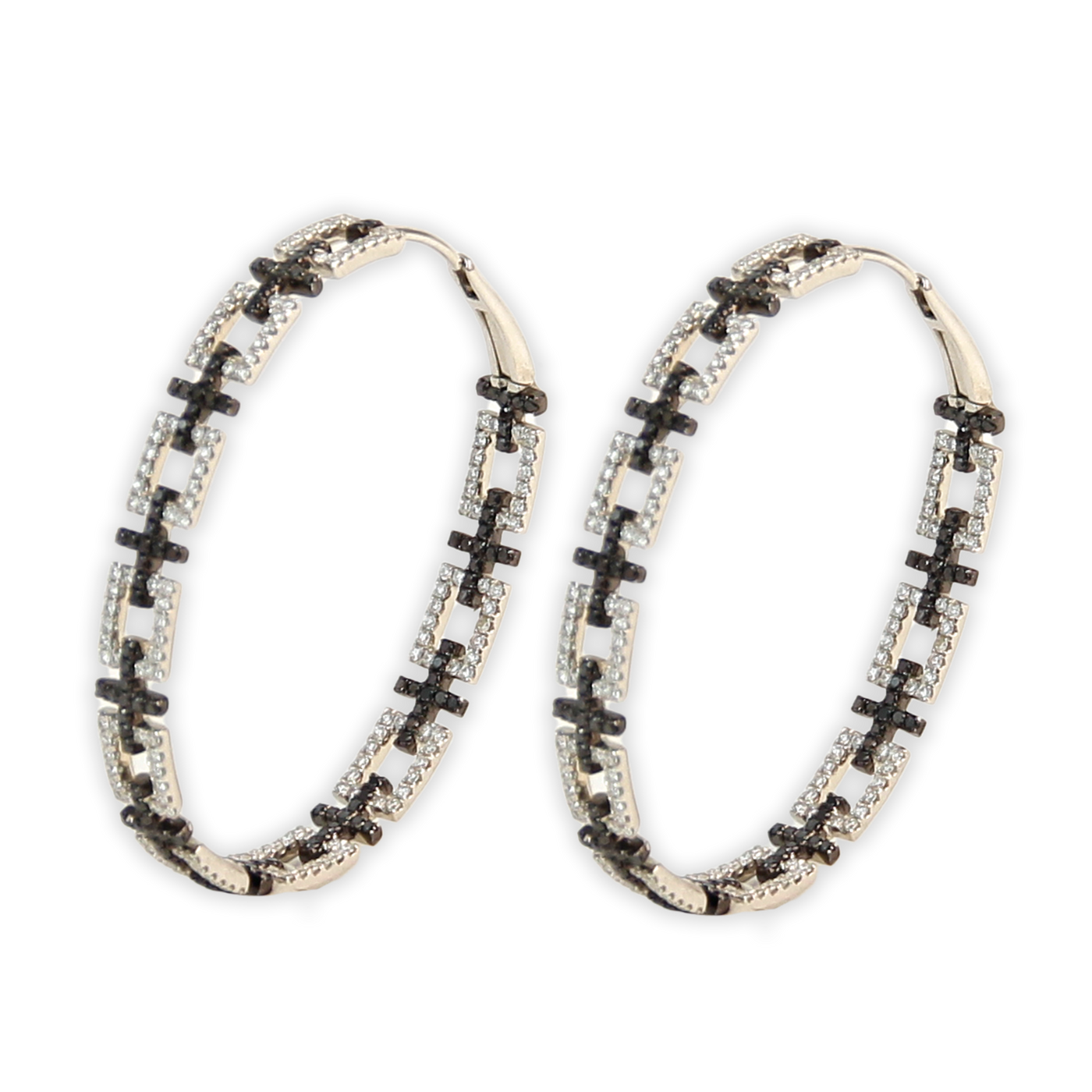 ECJ Collection 18K White Gold 1.37ctw Diamond Earrings
